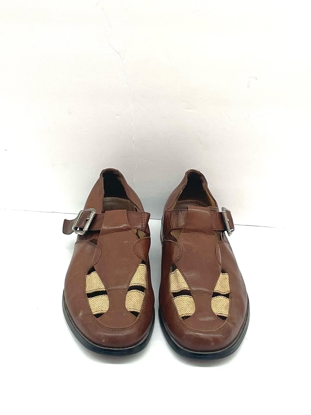 Botany 500 Brown Leather Fisherman Sandals Sz 7